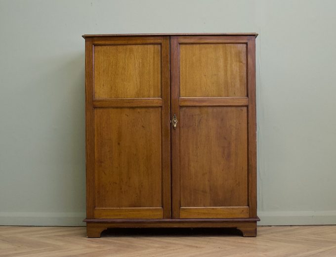 Antique Edwardian Mahogany Compactum Compact Wardrobe, 1910s #1876 9