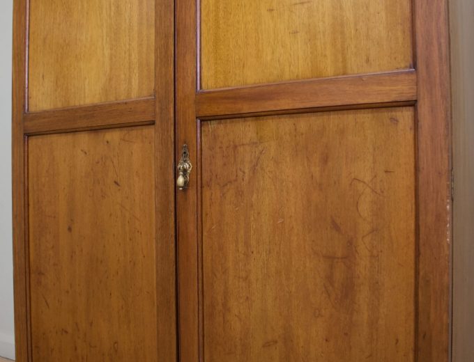 Antique Edwardian Mahogany Compactum Compact Wardrobe, 1910s #1876 7