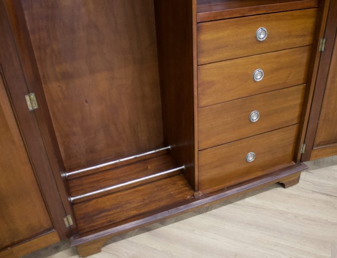 Antique Edwardian Mahogany Compactum Compact Wardrobe, 1910s #1876 4