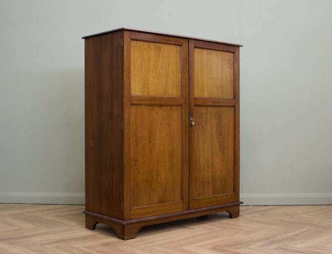 Antique Edwardian Mahogany Compactum Compact Wardrobe, 1910s #1876 0