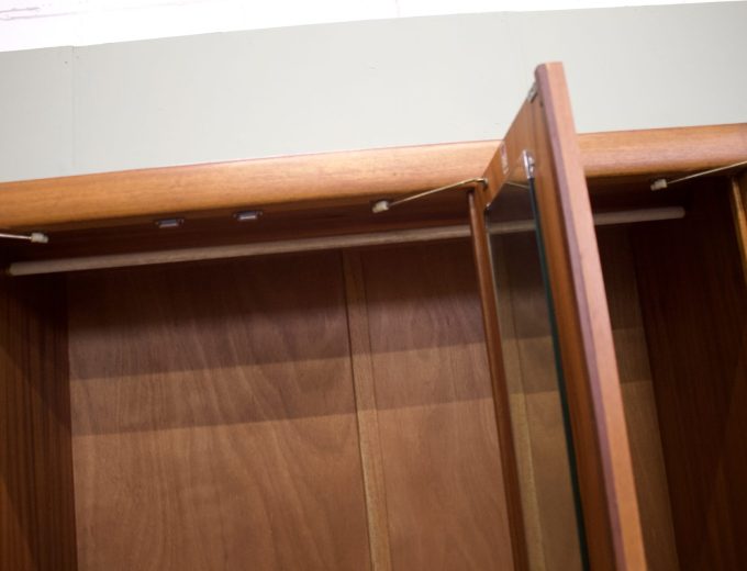 Mid Century Teak Triple Door Wardrobe from Elliots of Newbury, 1960s #1881 2