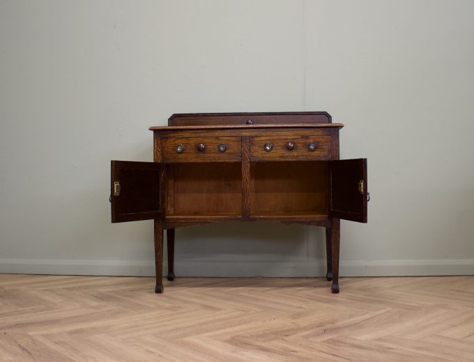 Antique Edwardian Oak Sideboard or Wash Stand, 1900s #1883 3