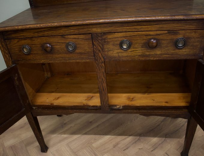 Antique Edwardian Oak Sideboard or Wash Stand, 1900s #1883 2