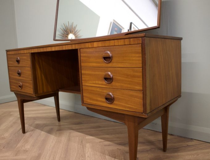 Mid Century Teak Dressing Table or Desk from Butilux, 1960s #1885 3
