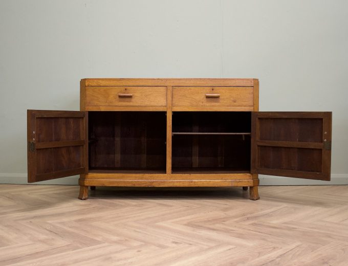 Vintage Oak Art Deco Sideboard, 1930s #1886 2