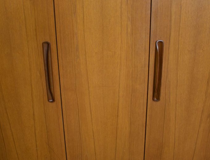 Mid Century Teak Fresco Triple Door Wardrobe from G Plan, 1960s #2167 3