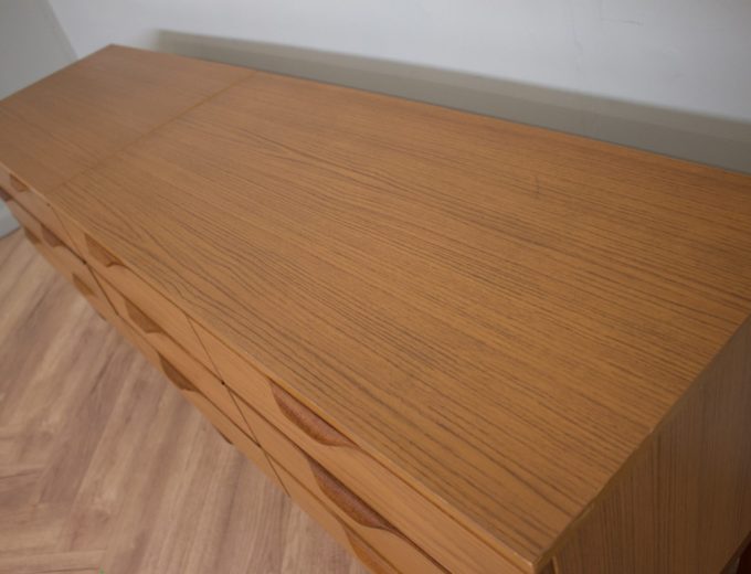 Mid Century Teak Effect Modular Sideboard Chest of Drawers , 1970s #2165 7