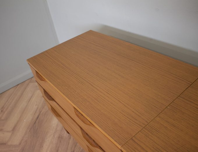 Mid Century Teak Effect Modular Sideboard Chest of Drawers , 1970s #2165 6