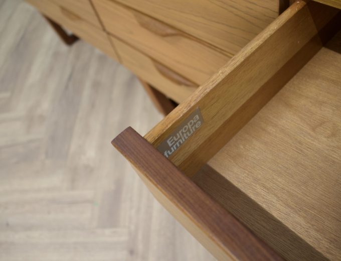 Mid Century Teak Effect Modular Sideboard Chest of Drawers , 1970s #2165 5