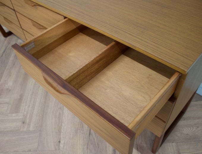 Mid Century Teak Effect Modular Sideboard Chest of Drawers , 1970s #2165 4