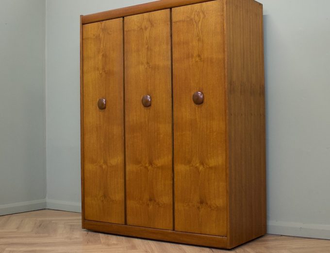 Mid Century Teak Wardrobe from Elliots of Newbury, 1960s #2185 2 of 2 7