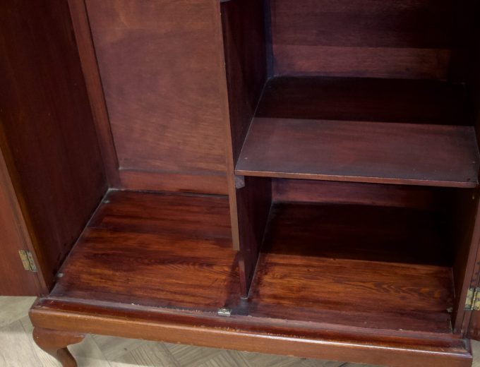 Vintage Art Deco Style Mahogany Compactum Compact Wardrobe, 1950s #2174 2