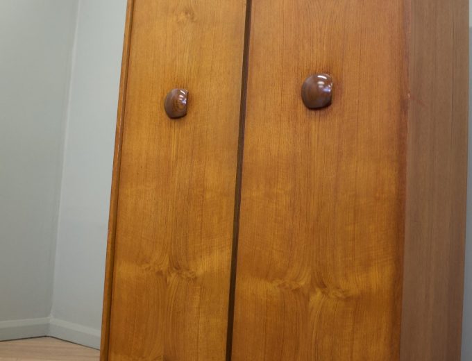 Mid Century Teak Wardrobe from Elliots of Newbury, 1960s #2186 1 of 2 5