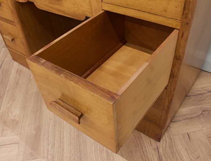 Art Deco Oak Dressing Table, 1940s #2176 4