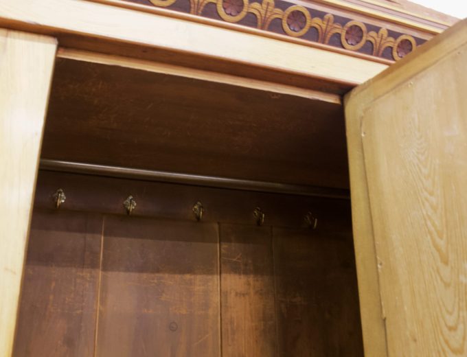 Antique Edwardian Ash Wardrobe, 1900s #2217 1
