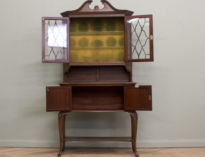 Antique Edwardian Mahogany Glazed Display Cabinet from Waring and Gillow #2162 8