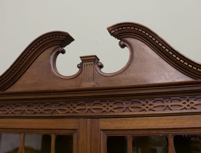 Antique Edwardian Mahogany Glazed Display Cabinet from Waring and Gillow #2162 6