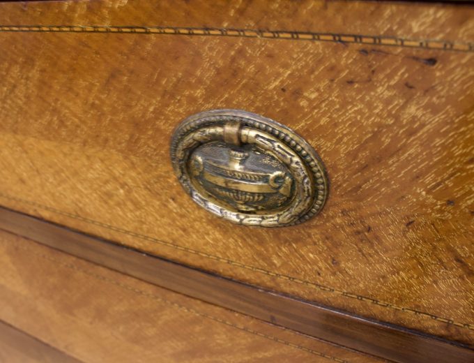 Edwardian Walnut Tallboy Cabinet Chest, 1910s #2192 5